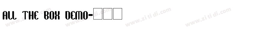 ALL THE BOX DEMO字体转换